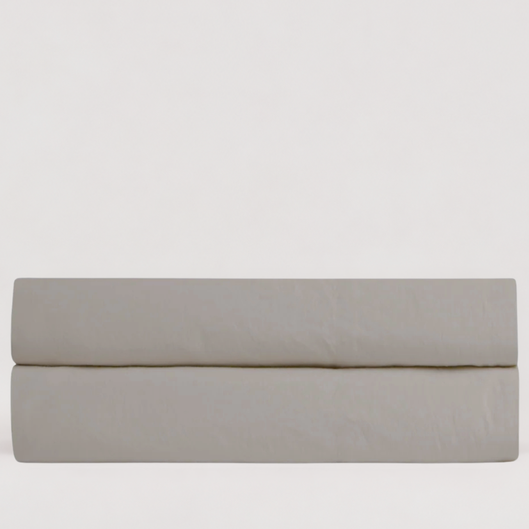 Stella %100 Premium Pamuk Ranforce Çift Kişilik Lastikli Çarşaf 160x200 cm Kum Beji