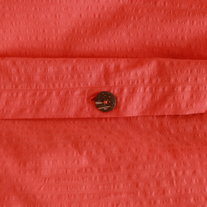 Gofre Dokuma %100 Pamuk Çift Kişilik Nevresim Takımı 200x220 cm Nar Çiçeği