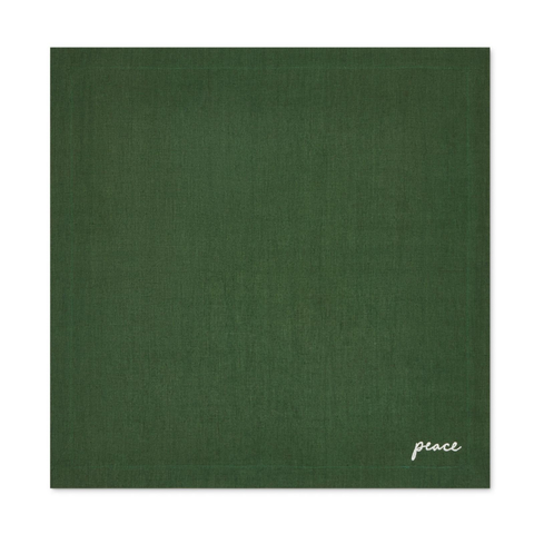 Joyful Leke Tutmaz Keten Peçete Yeşil (4'lü Set)