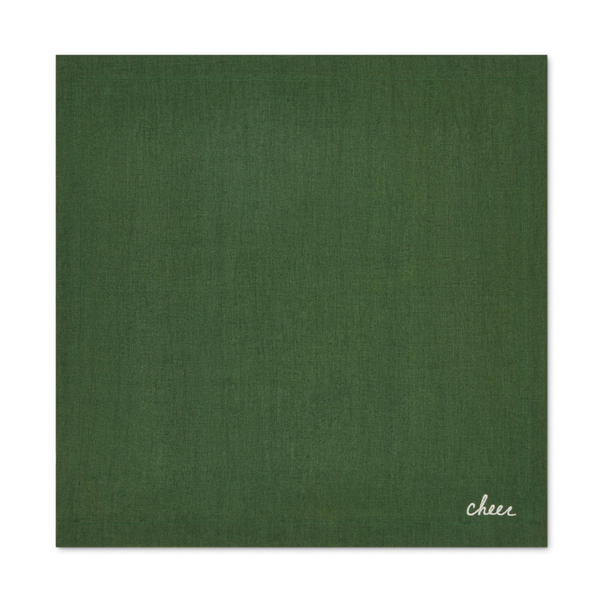 Joyful Leke Tutmaz Keten Peçete Yeşil (4'lü Set)