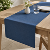 Genoa Dokuma Keten Leke Tutmaz Runner 50x150 cm Indigo Lacivert