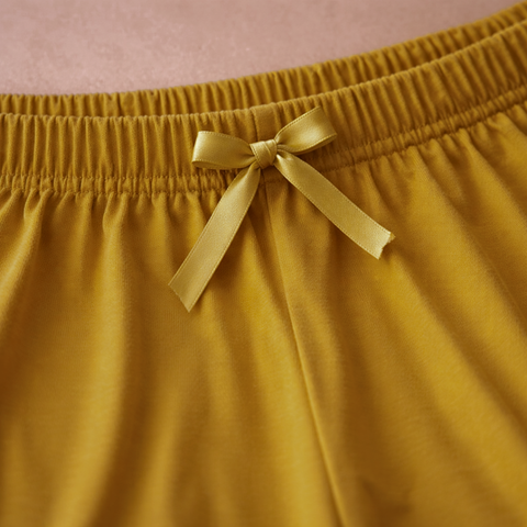 Solea %100 Pamuk Kadın Ev Pantolonu Hardal