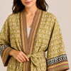 Samira Premium Pamuk Bohem Kimono Safran