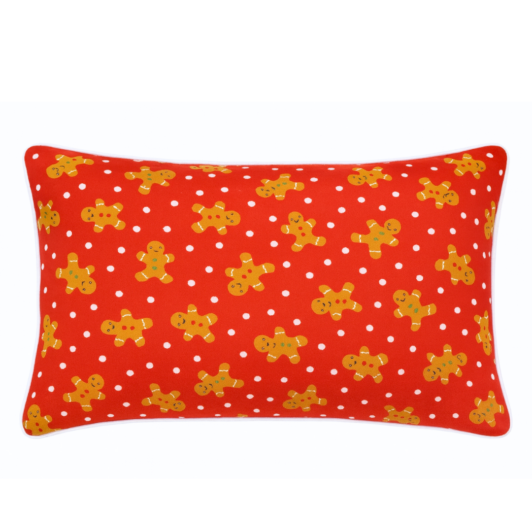 Gingerman Pamuk Kırlent Kılıfı