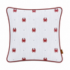 Crab Premium Pamuk Kırlent Kılıfı 45x45 cm Bordo