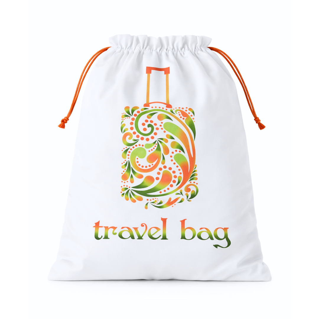 Floral Baskılı Travel Bag Somon