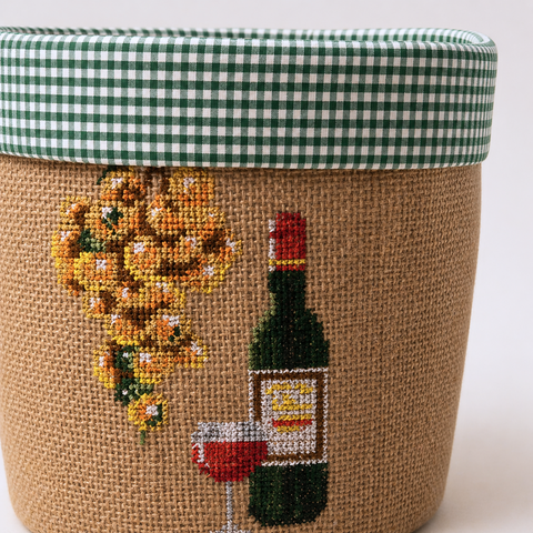 Wine Tasarım Çok Amaçlı Organizer Sepet