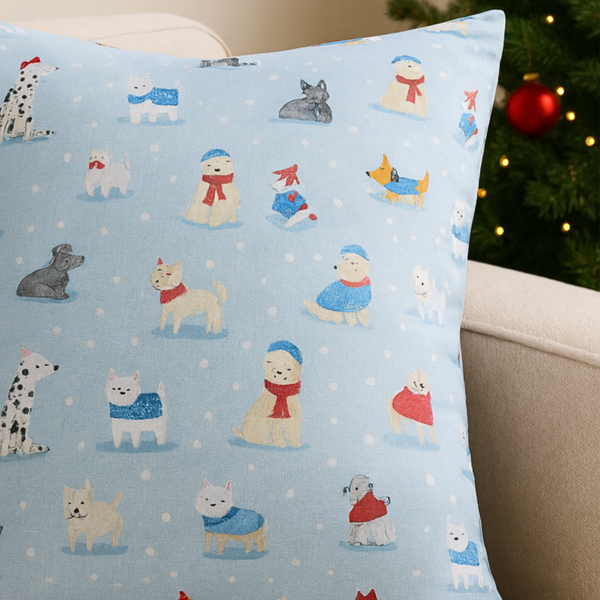 Snow Paws Pamuk Kırlent Kılıfı 45x45 cm