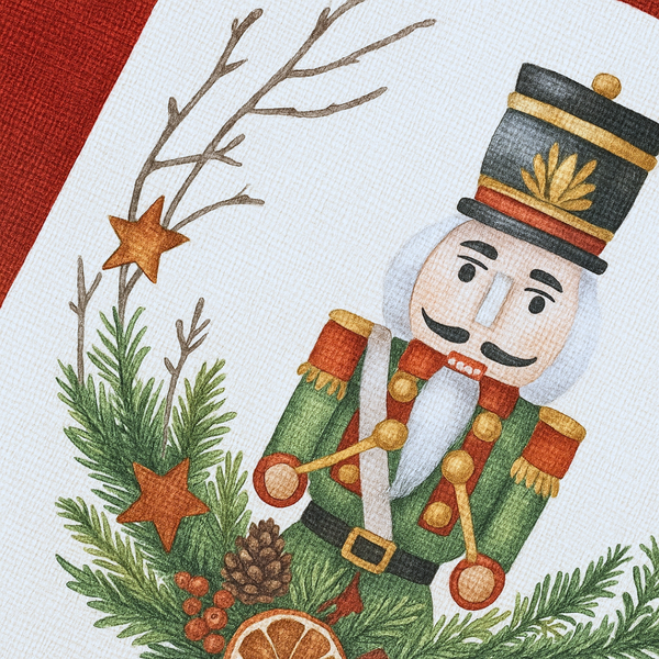 Nutcracker Pamuk Amerikan Servis/Peçete 45x45 cm