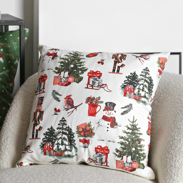 Nutcracker Dokuma Keten Kırlent Kılıfı