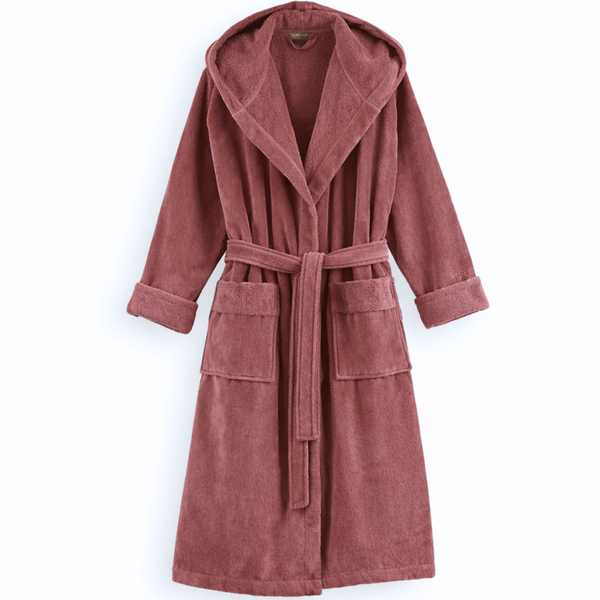 Ultra Soft %100 Pamuk Unisex Bornoz Gül Kurusu