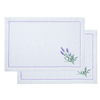 Lavender Nakışlı Leke Tutmaz Keten Amerikan Servisi 30x50 cm (2'li Paket)
