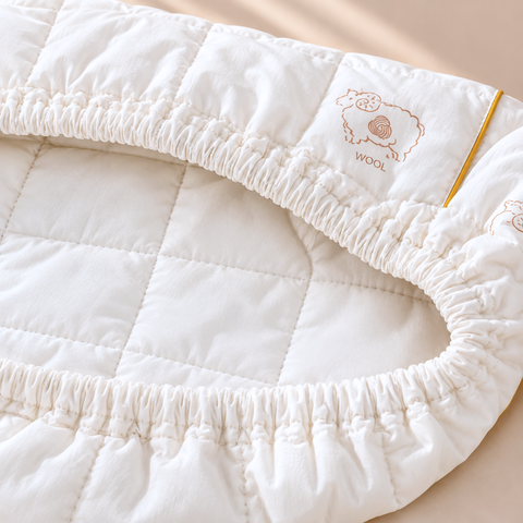 Woolmark %100 Doğal Yün  Fitted Yatak Koruyucu Alez