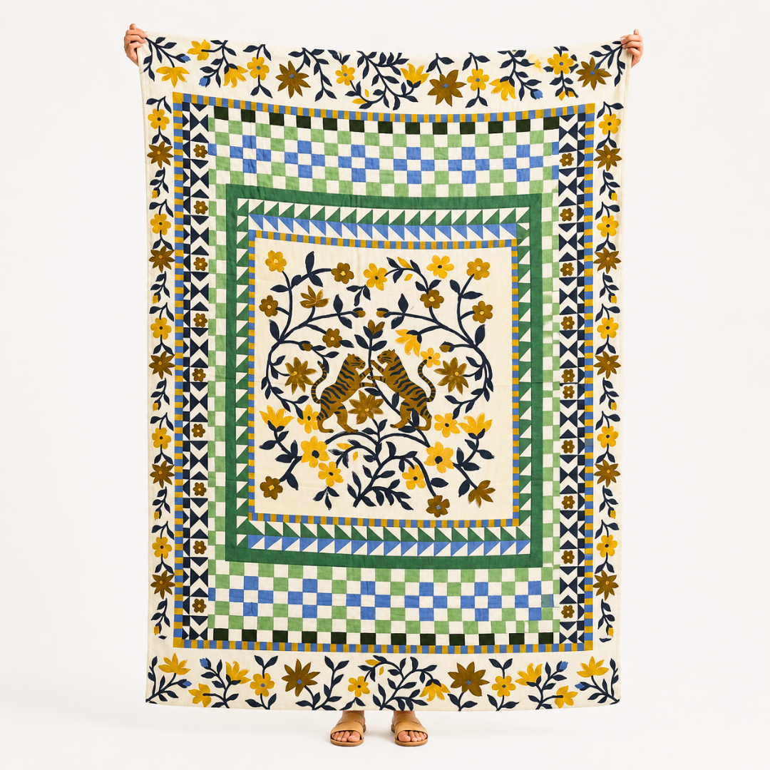 Jaipur %100 Pamuk Çok Amaçlı Throw Örtü 130x190 cm