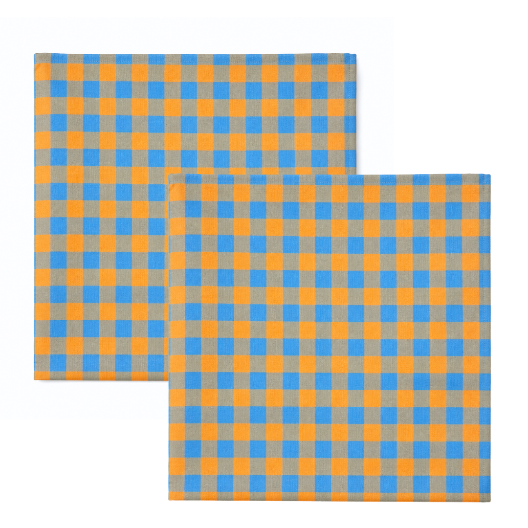 Citrus Pötikare Dokuma Pamuk Leke Tutmaz Peçete 45x45 cm (2'li Set)