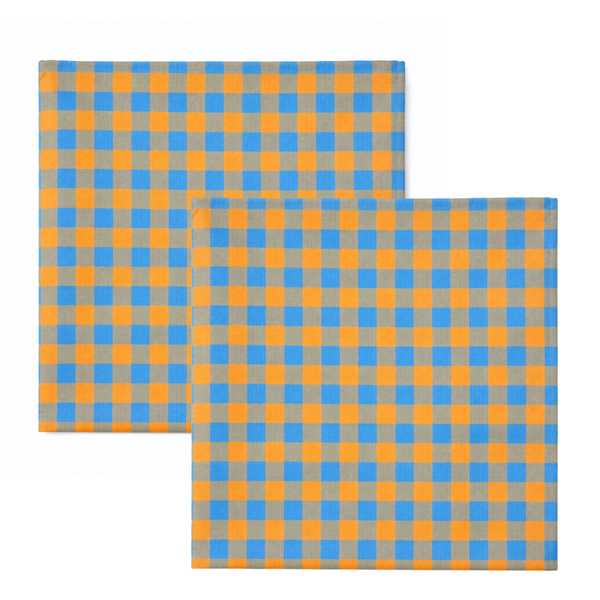 Citrus Pötikare Dokuma Pamuk Leke Tutmaz Peçete 45x45 cm (2'li Set)