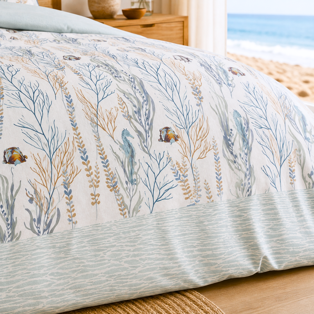 Ocean Premium Pamuk Saten Çift Kişilik Nevresim Takımı 200x220 cm