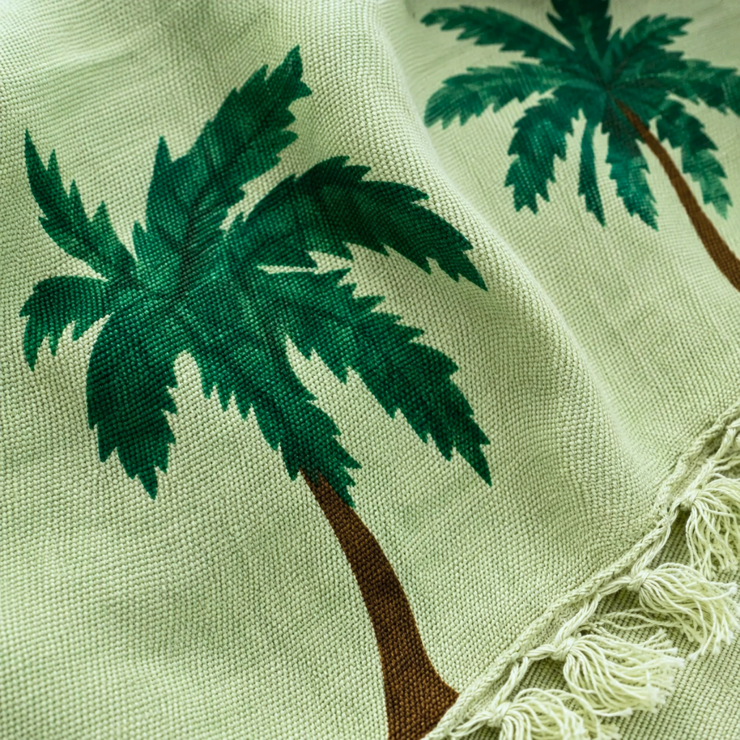 Palm Spring Pamuk Kimono / Sabahlık Yeşil