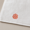 Coral %100 Pamuk Nakışlı El Havlusu 30x30 cm Kırmızı