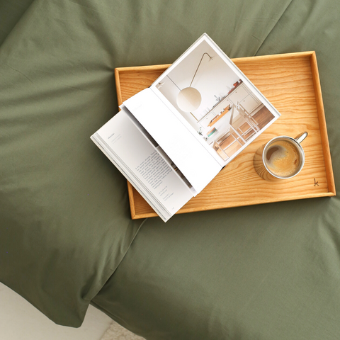 Clara Premium Saten Çift Kişilik Nevresim Takımı 200x220 cm Haki