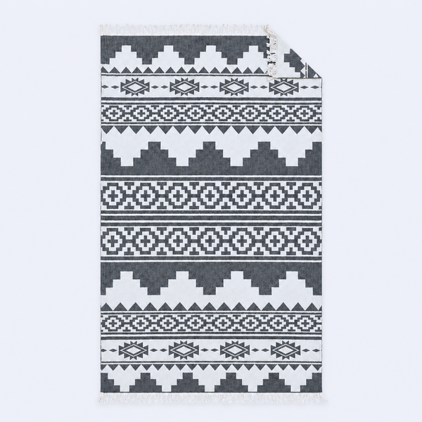 Aztec Dokulu Pamuk Peştamal Füme