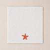 Sea Star %100 Pamuk Nakışlı El Havlusu 30x30 cm Kırmızı