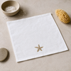 Sea Star %100 Pamuk Nakışlı El Havlusu 30x30 cm Gold