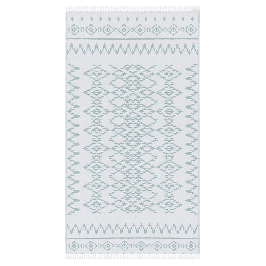 Aztec Dokulu Pamuk Peştamal Mint