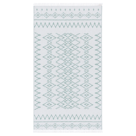 Aztec Dokulu Pamuk Peştamal Mint