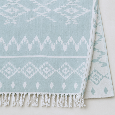 Aztec Dokulu Pamuk Peştamal Mint