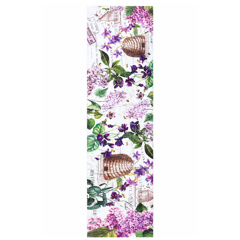 Provence Lavanta Tarlası Dokuma Runner 45x155 cm