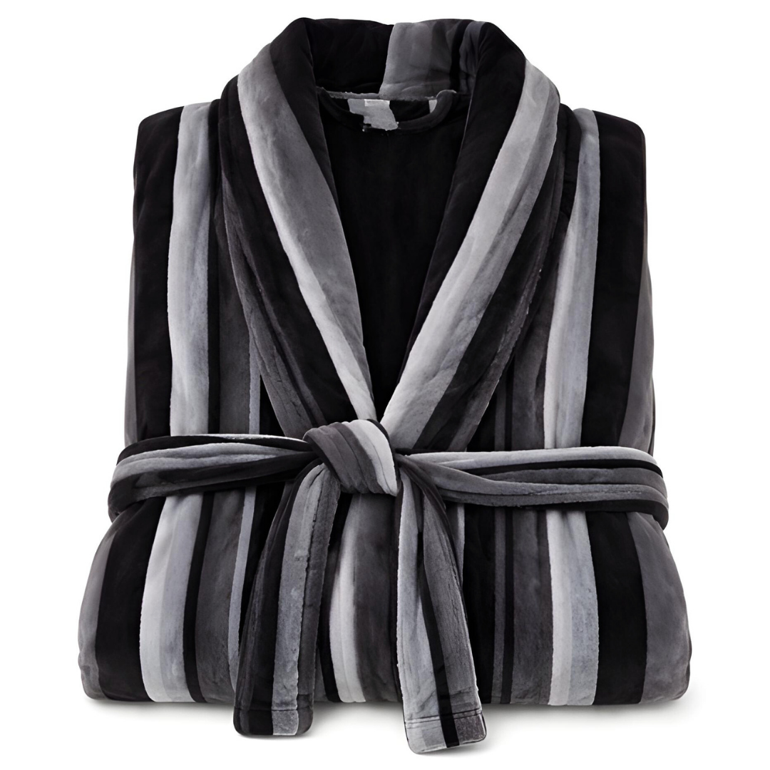 Misty Premium %100 Pamuk Unisex Bornoz Granit Füme