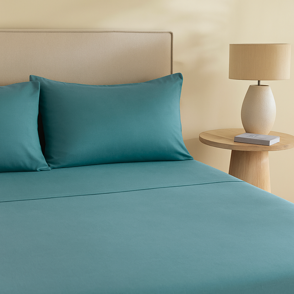 Stella %100 Premium Pamuk Ranforce 2'li 50x70 cm Yastık Kılıfı Petrol Mavisi