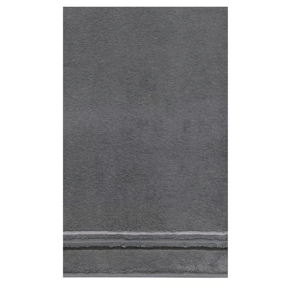 Horizon Bordür Detaylı%100 Pamuk El Havlusu 30x50 cm Füme