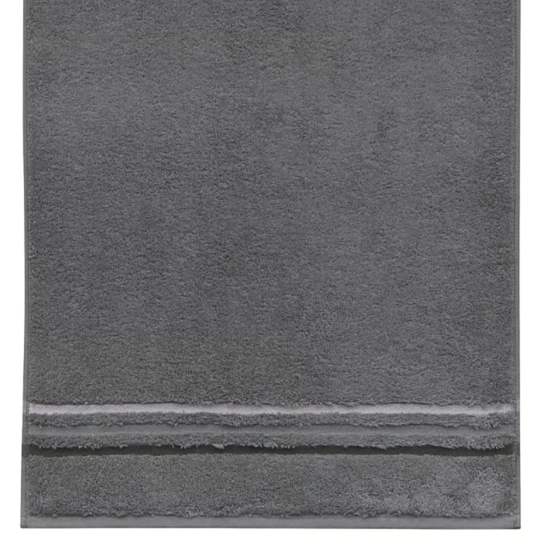 Horizon Bordür Detaylı%100 Pamuk El Havlusu 30x50 cm Füme