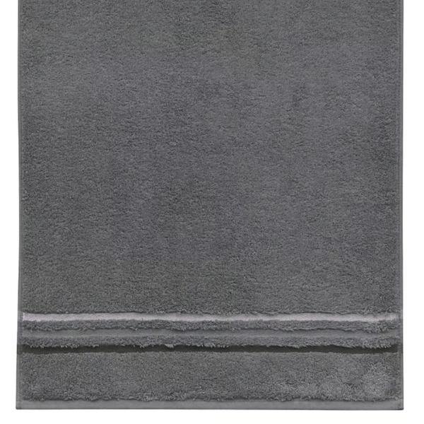 Horizon Bordür Detaylı%100 Pamuk El Havlusu 30x50 cm Füme