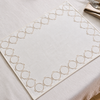 Olympos Nakışlı Leke Tutmaz Amerikan Servisi 30x50 cm Taş (2'li Set)