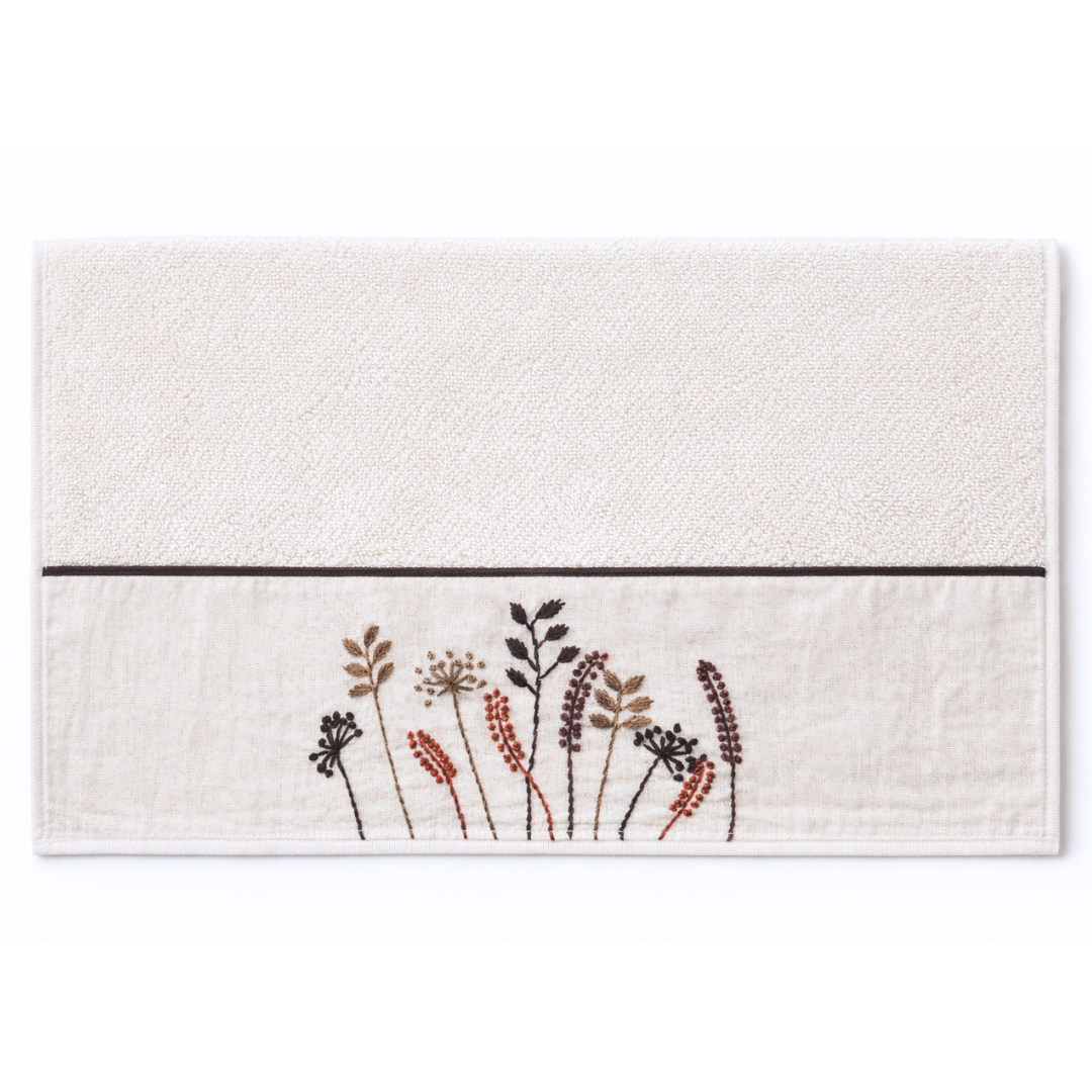 Botanica El Nakışlı Organik Pamuk Yüz Havlusu 50x90 cm