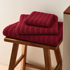 Flow %100 Pamuk Yüz Havlusu 50x100 cm Bordo