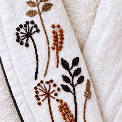 Botanica El Nakışlı Organik Pamuk Kadın Bornoz