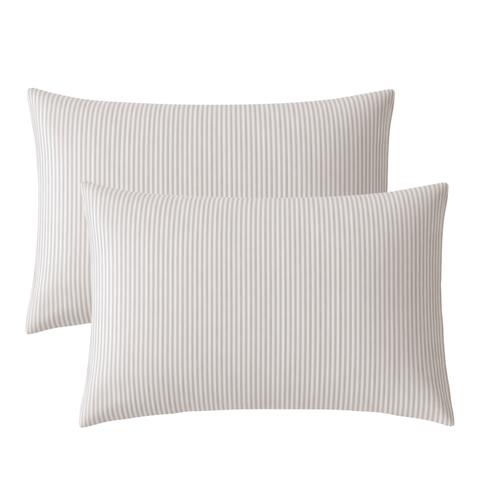 Natura %100 Pamuk Saten 2’li Yastık Kılıfı 50x70 cm Vizon