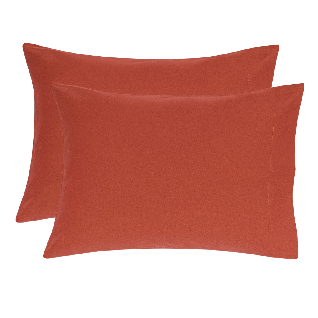 Stella %100 Premium Pamuk Ranforce 2'li 50x70 cm Yastık Kılıfı Mercan