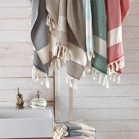 Aztec %100 Pamuk Yüz Havlu Seti 40x90 cm Yeşil