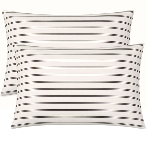 Terra %100 Pamuk Saten 2’li Yastık Kılıfı 50x70 cm Siyah