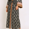 Samira Premium Pamuk Bohem Kimono Siyah