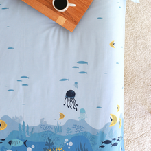 Görseli Galeri görüntüleyiciye yükleyin, Aqua %100 Pamuk Çift Kişilik Nevresim Takımı 200x220 cm Mavi
