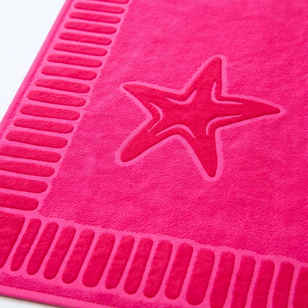 Aqua %100 Premium Pamuk Plaj Havlusu Fuşya