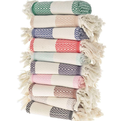 Aztec %100 Pamuk Yüz Havlu Seti 40x90 cm Yeşil