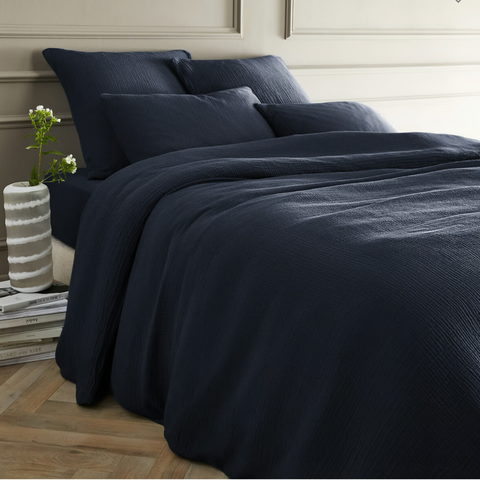 Allure Müslin Pamuk Nevresim Takımı Siyah