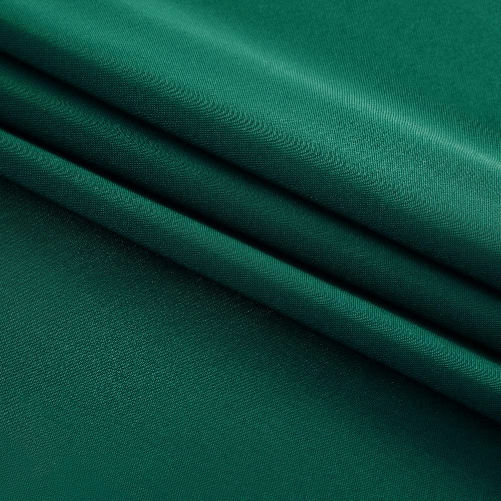 Genoa Dokuma Keten Leke Tutmaz Yuvarlak Masa Örtüsü Çam Yeşili